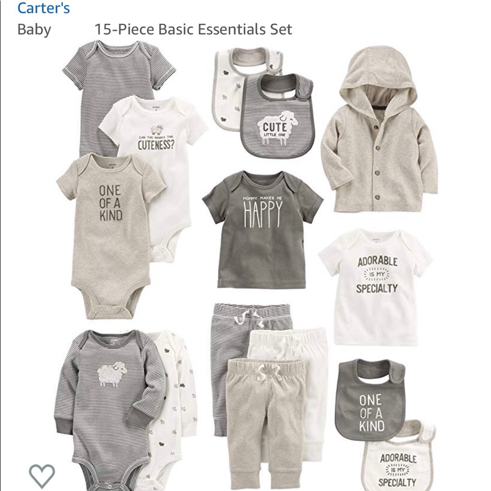 Carter’s Baby Boy 15 Piece Basic Essentials Set